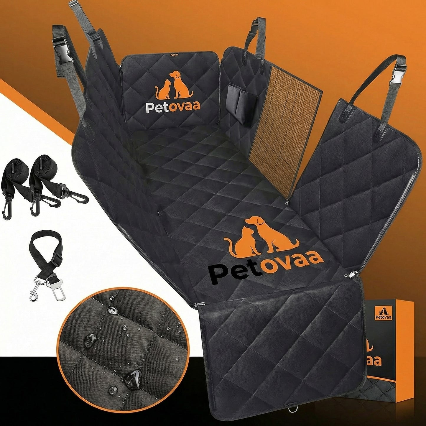 Petovaaβ’ Waterproof Dog Car Seat Cover