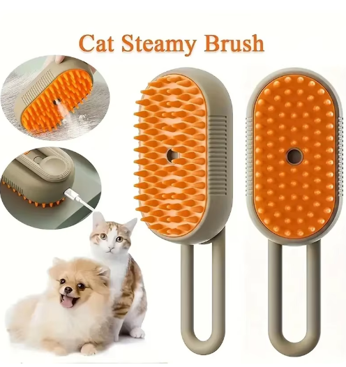 The PETOVAA™ 3-in-1 Electric Cat & Dog Steam Brush