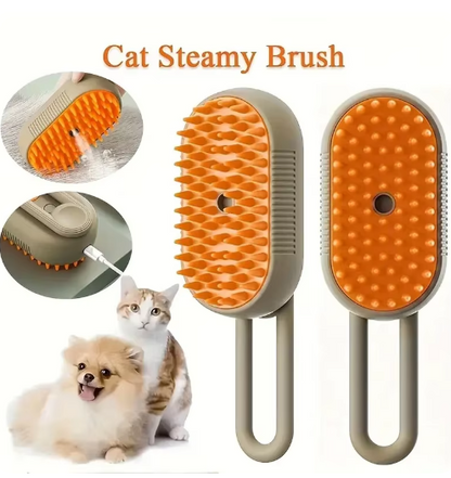 The PETOVAA™ 3-in-1 Electric Cat & Dog Steam Brush