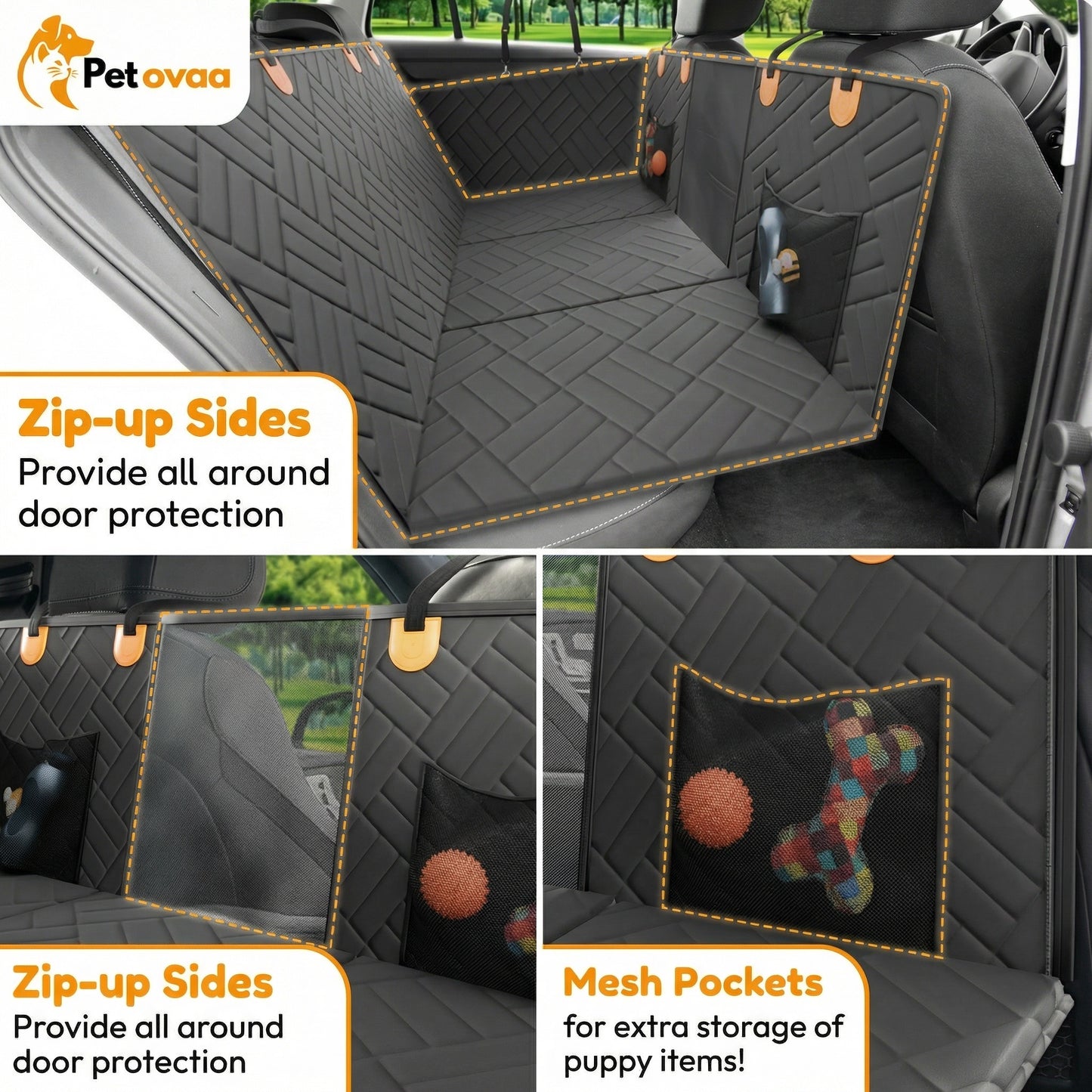 Petovaa™ Waterproof Dog Car Seat Cover