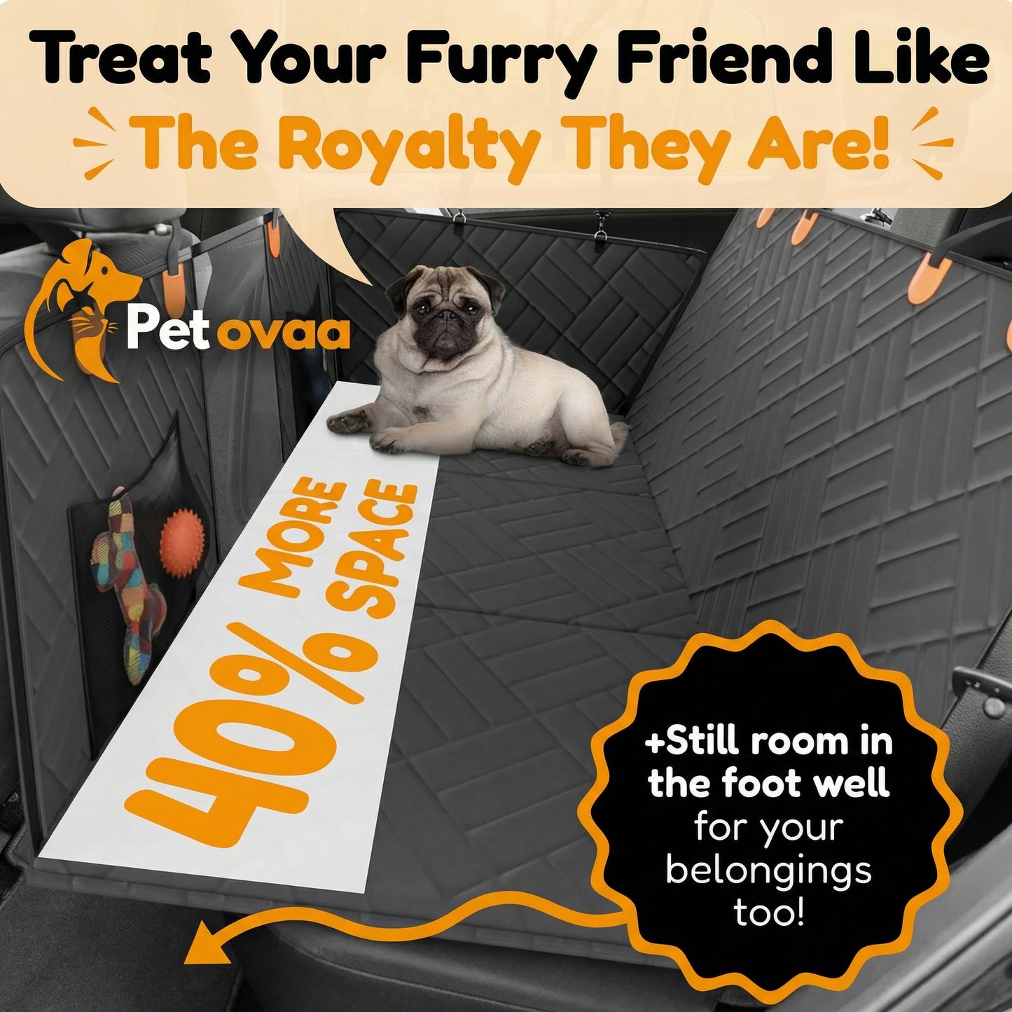 Petovaa™ Waterproof Dog Car Seat Cover