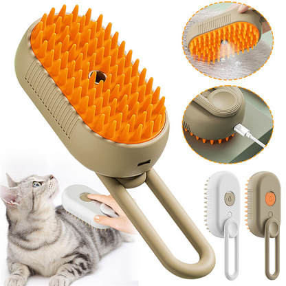 The PETOVAA™ 3-in-1 Electric Cat & Dog Steam Brush